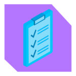 Checklist icon on a purple background, representing instructions or ways to use a resource.